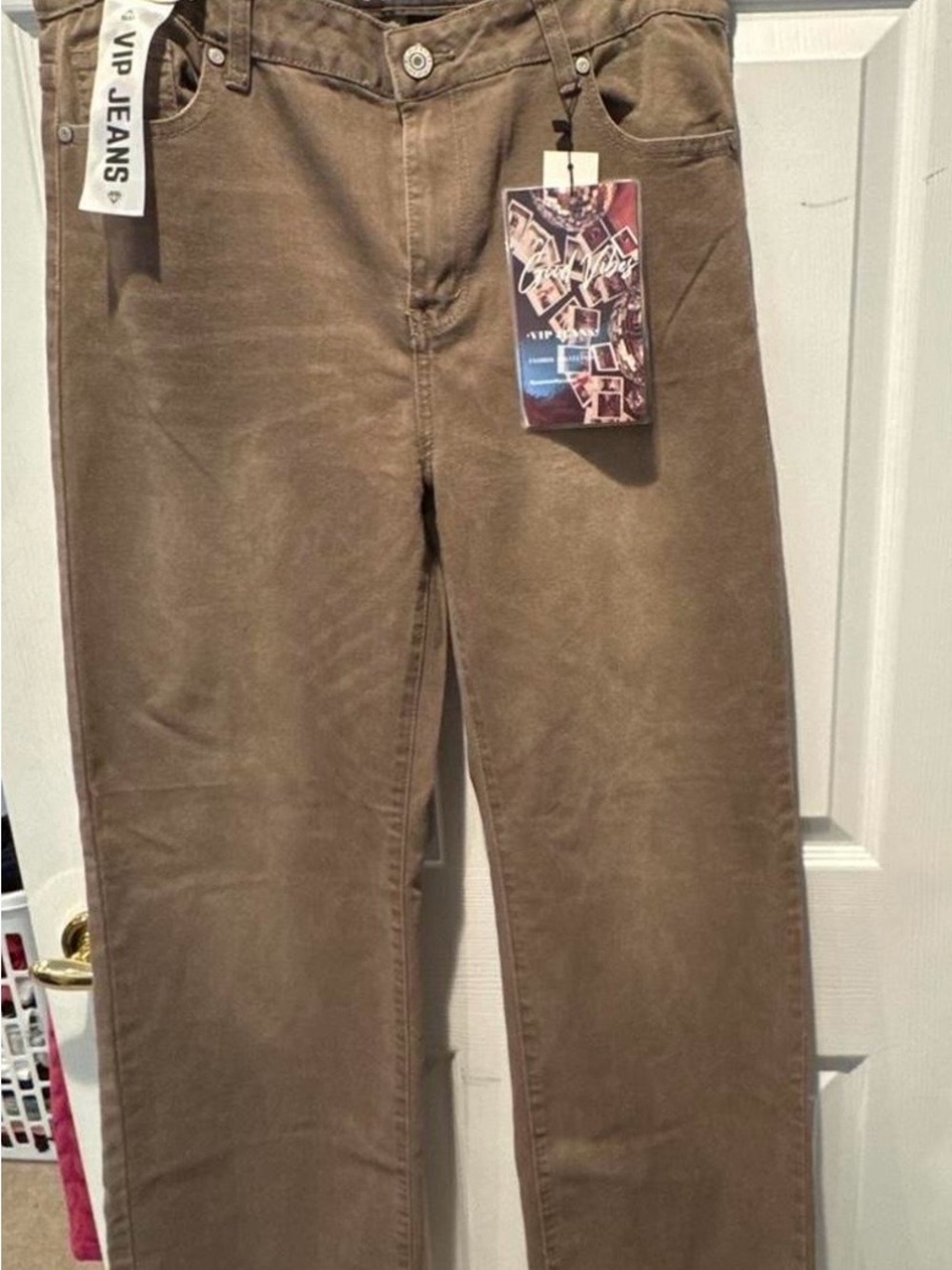 VIP Jeans women’s  Straight-Leg Pants in khaki